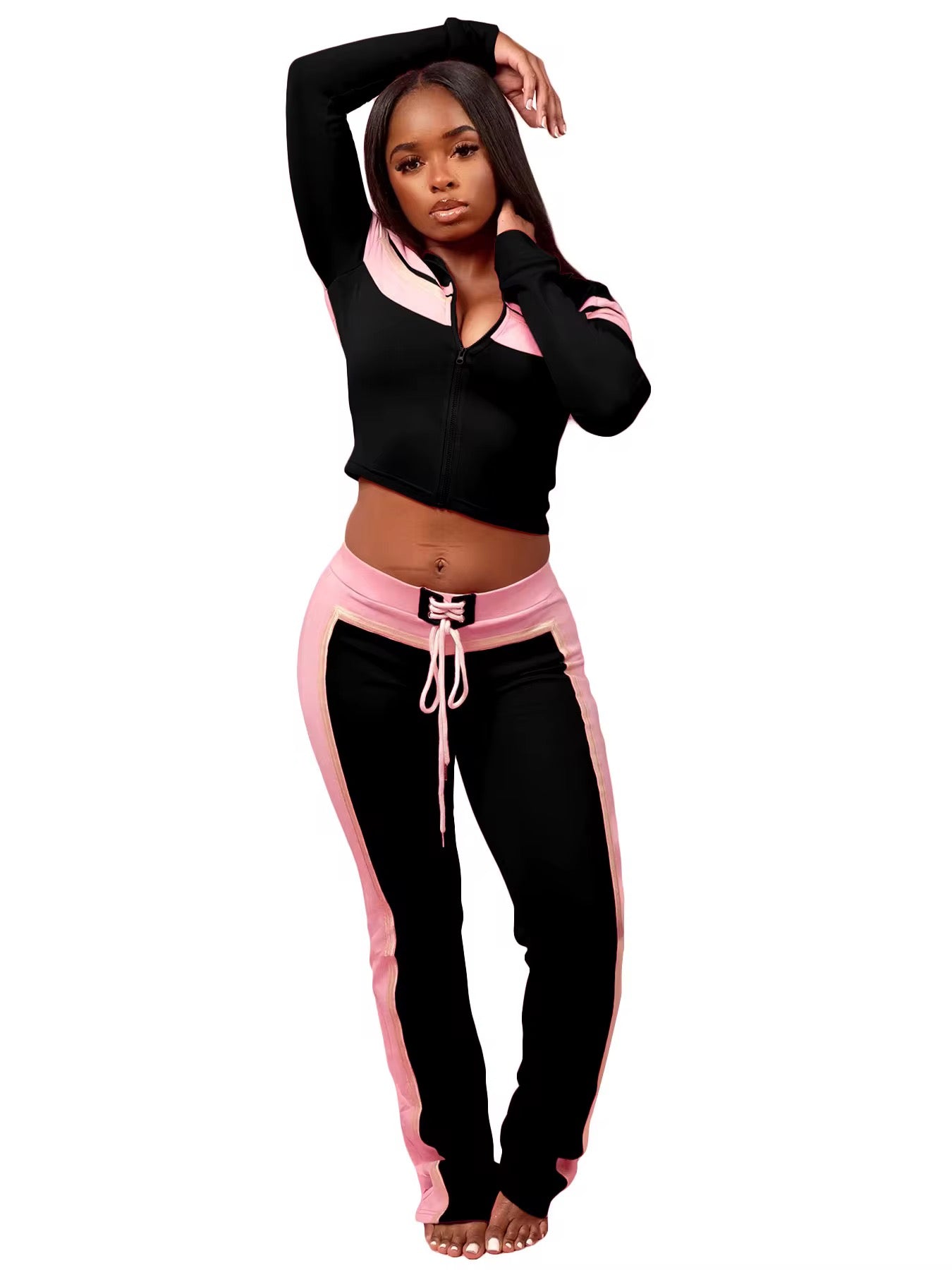 Jayda Wayda Pant Set (Black)