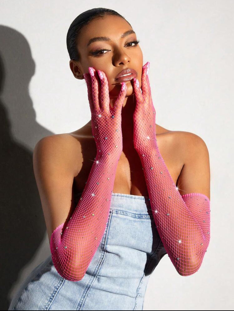 Fish Net Hands (Red)