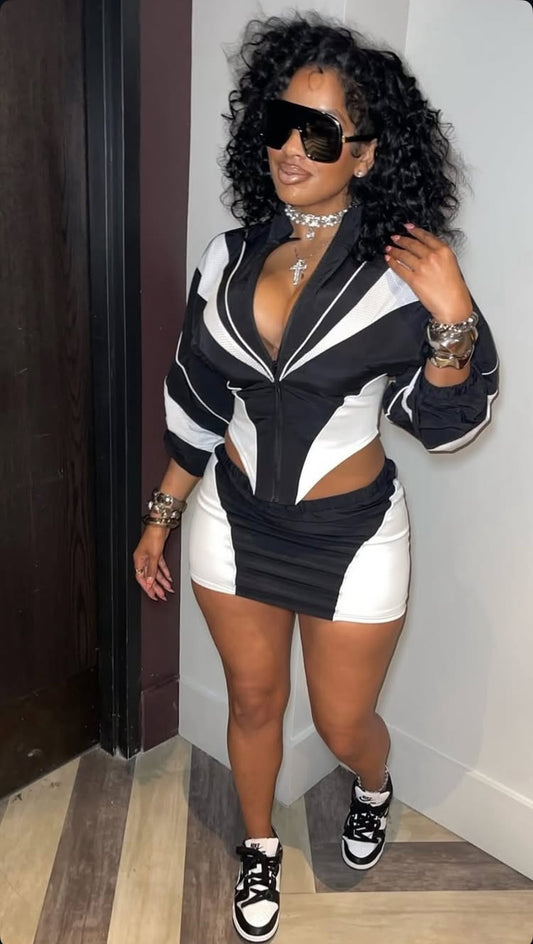 Luxe Skirt Set (Black)