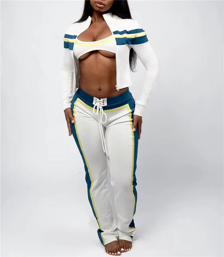 Jayda Wayda Pant Set (White)